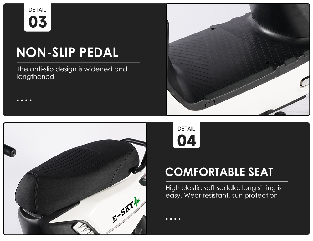 Powerful Electric Moped Motorcycle