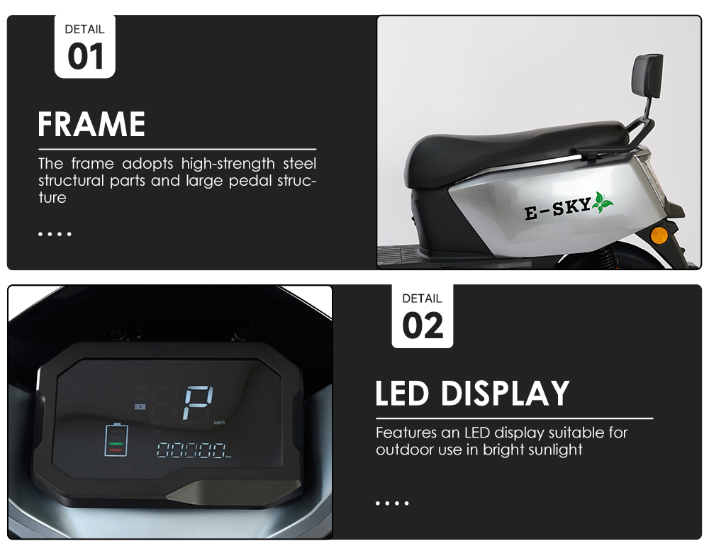 EMT 1000W brushless electric motorcycle